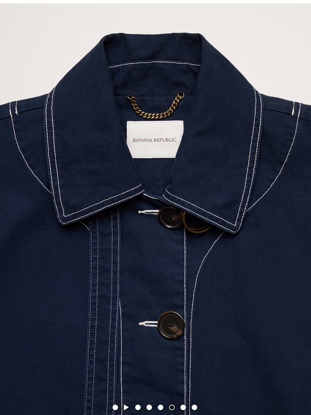 COTTON TWILL CAPE - Picture 5 of 7